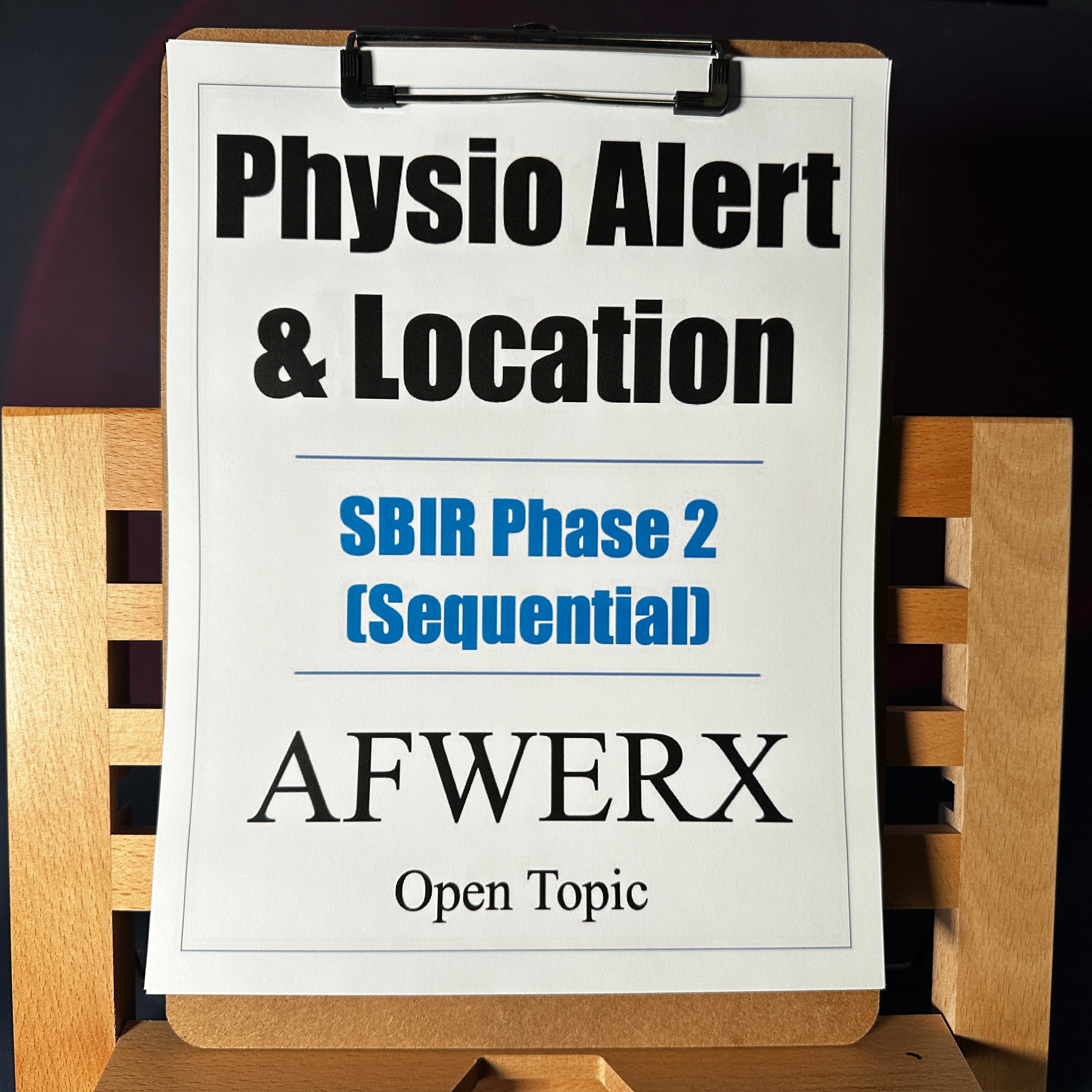 AFWERX Sequential Phase 2: Firefighter Physio Alerting & Location