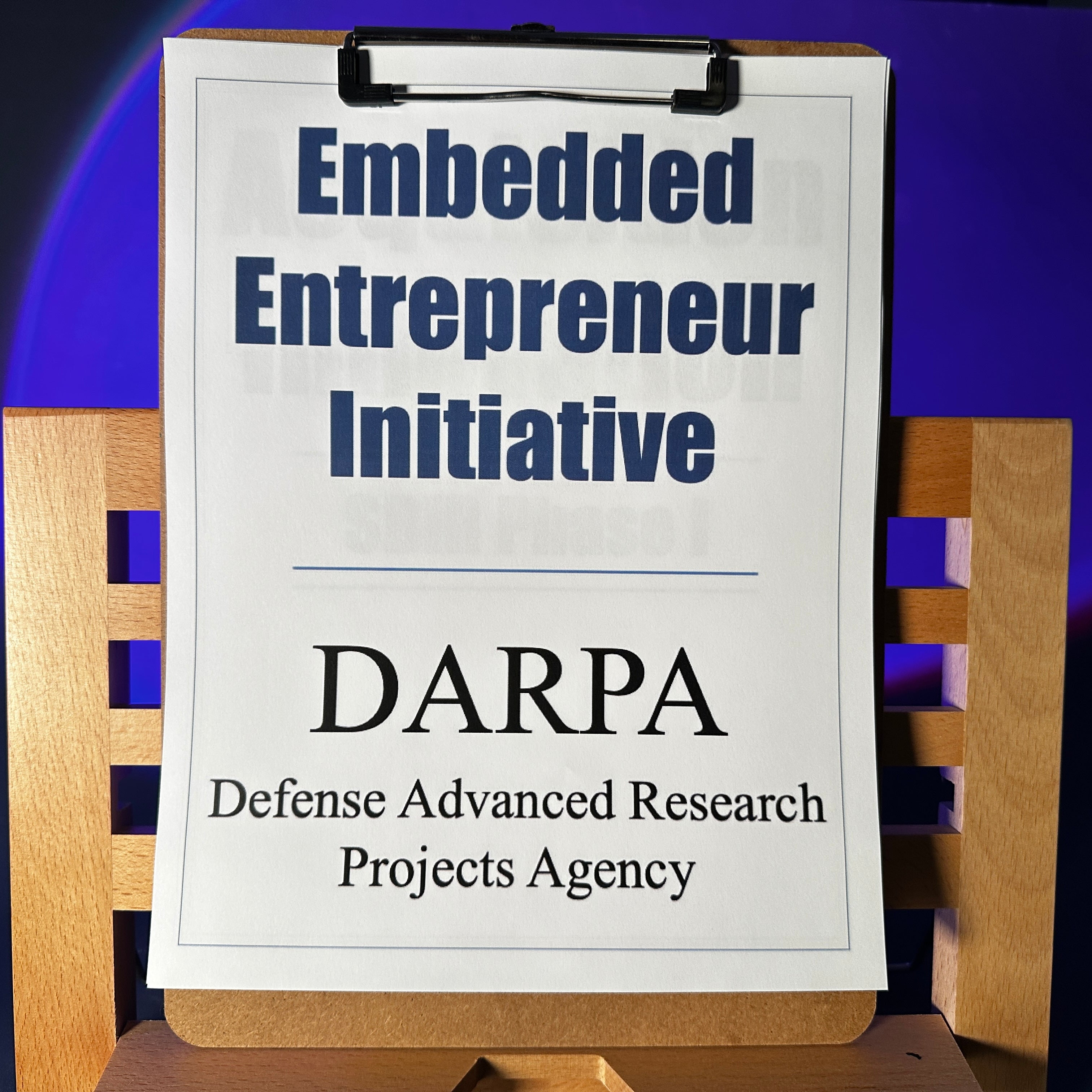 DARPA Embedded Entrepreneur Initiative