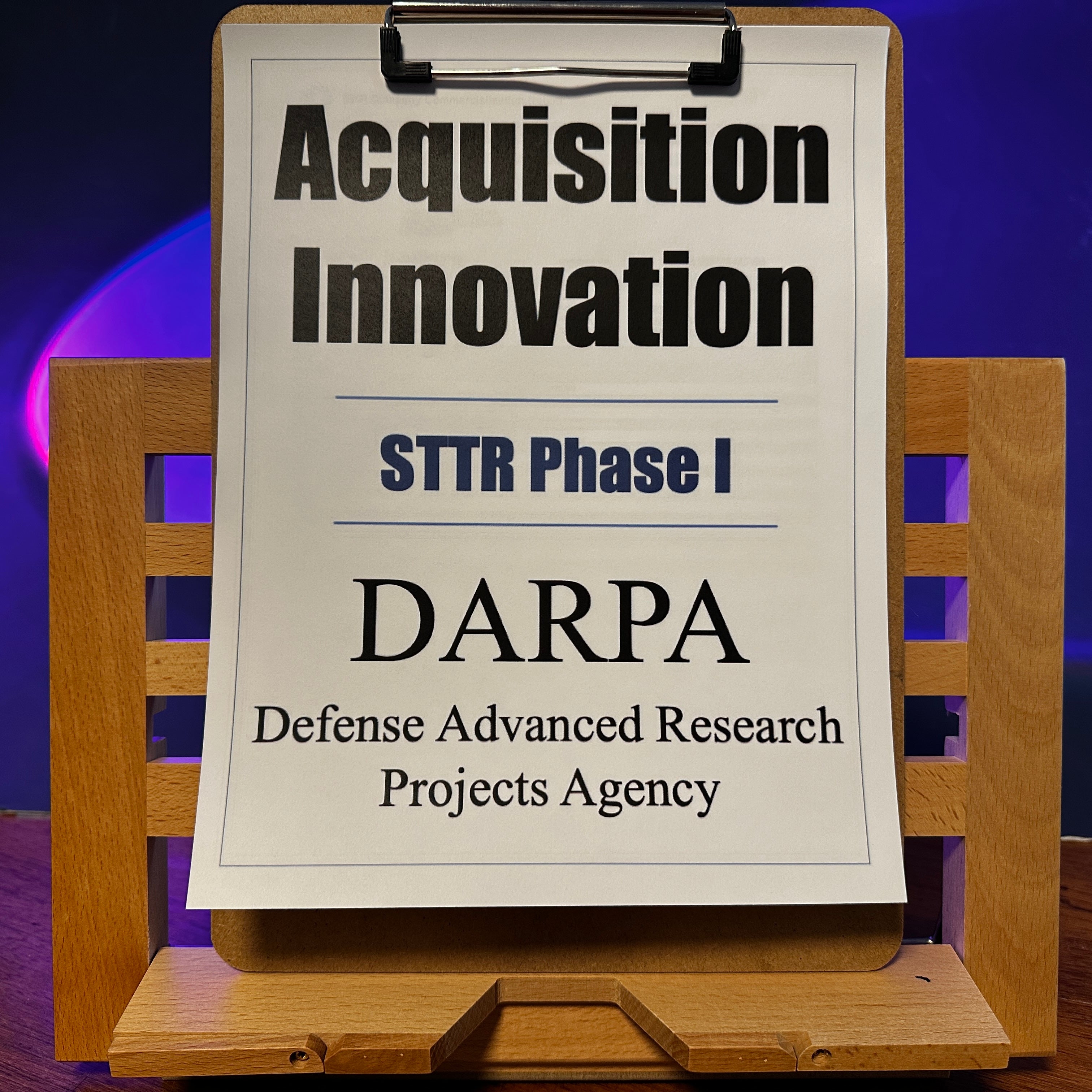 DARPA STTR P1: Acquisitions Process Innovation