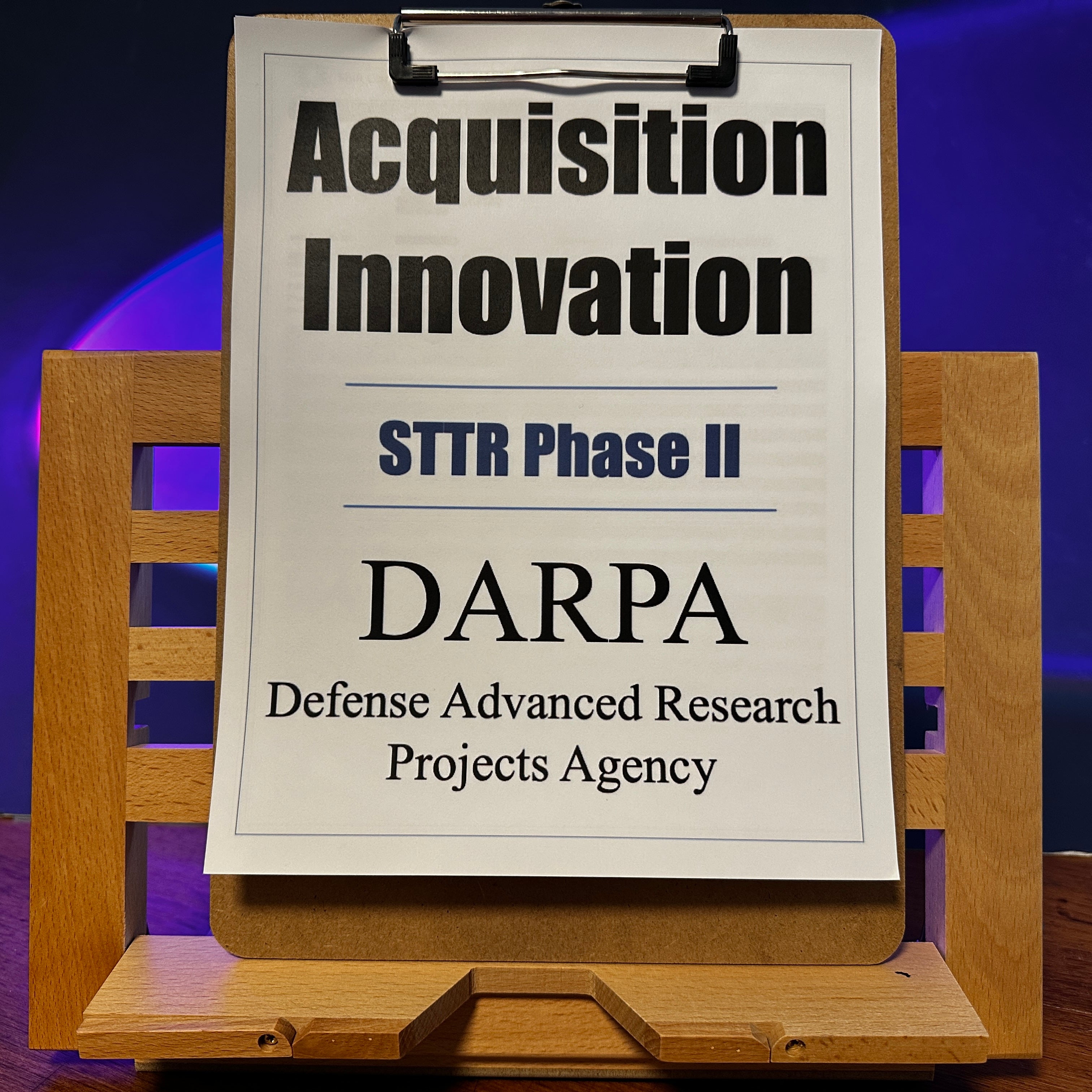 DARPA STTR P2: Acquisitions Process Innovation