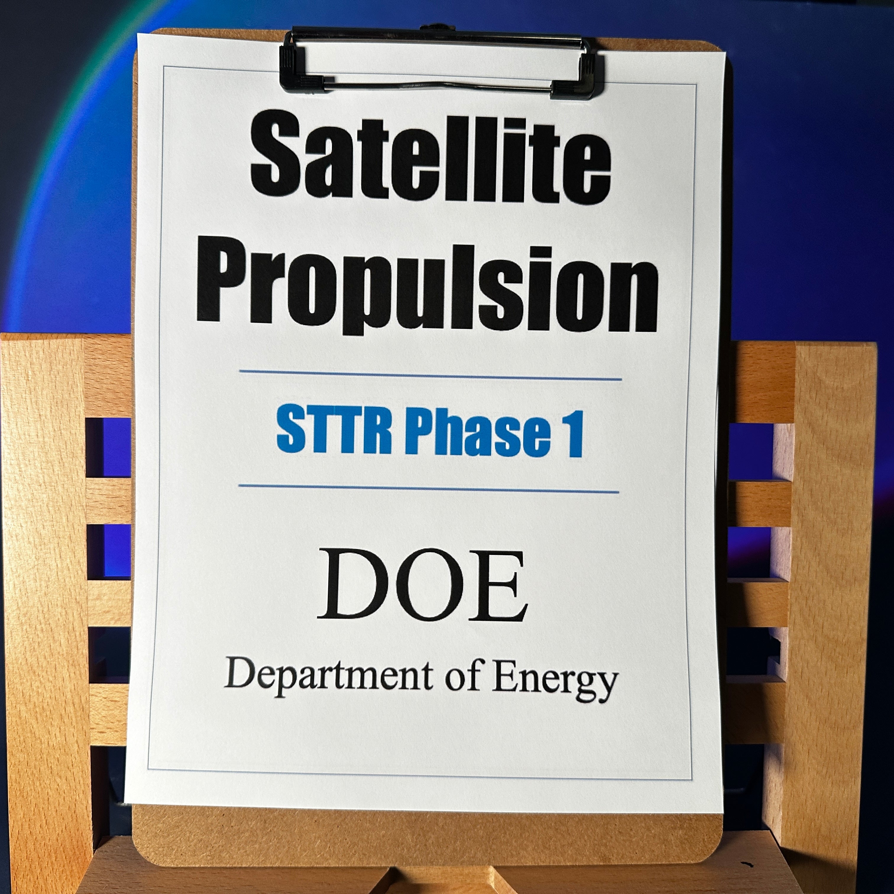 DOE STTR P1: Satelite Propulsion