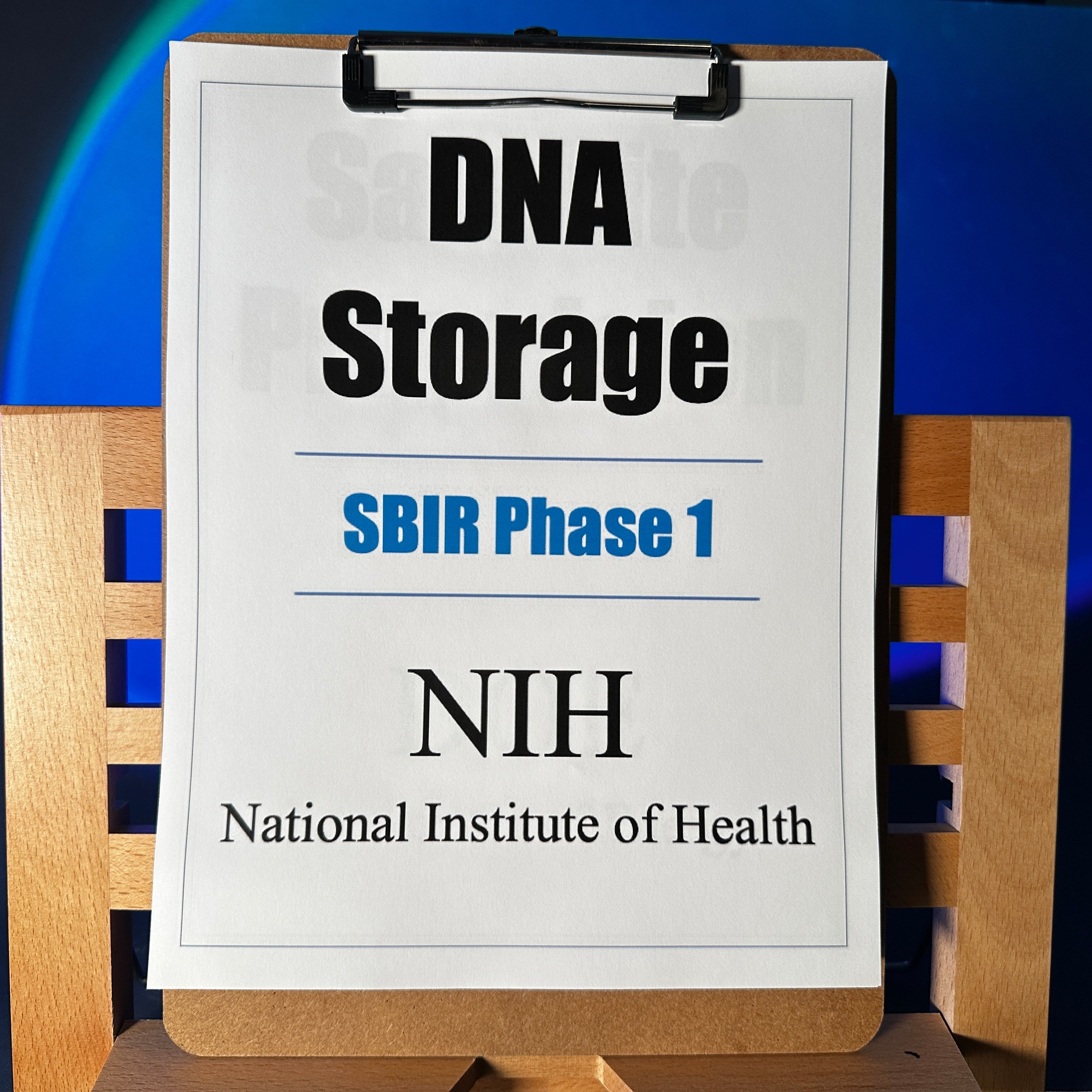 NIH SBIR P1: DNA Storage