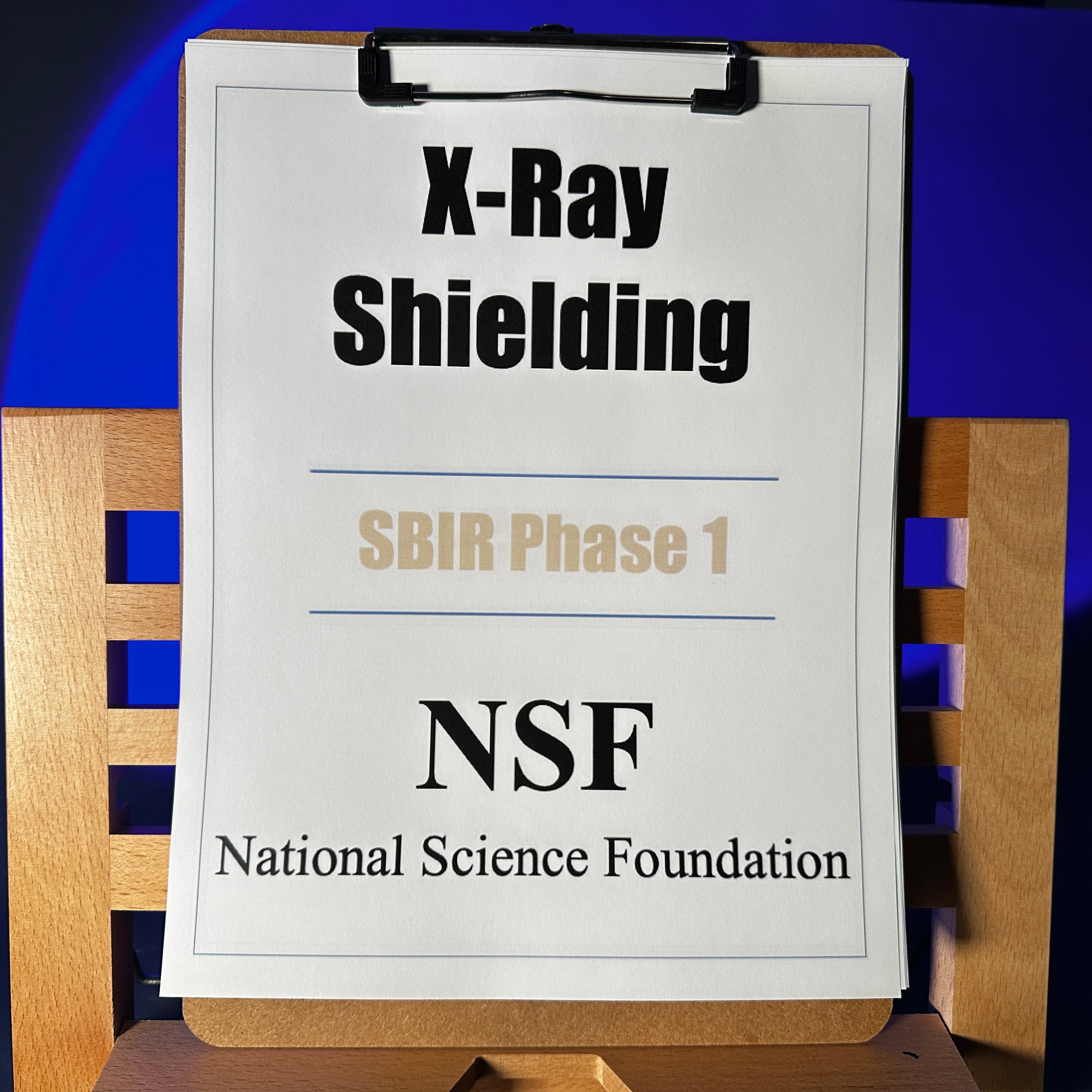 NSF SBIR P1: X-Ray Shielding